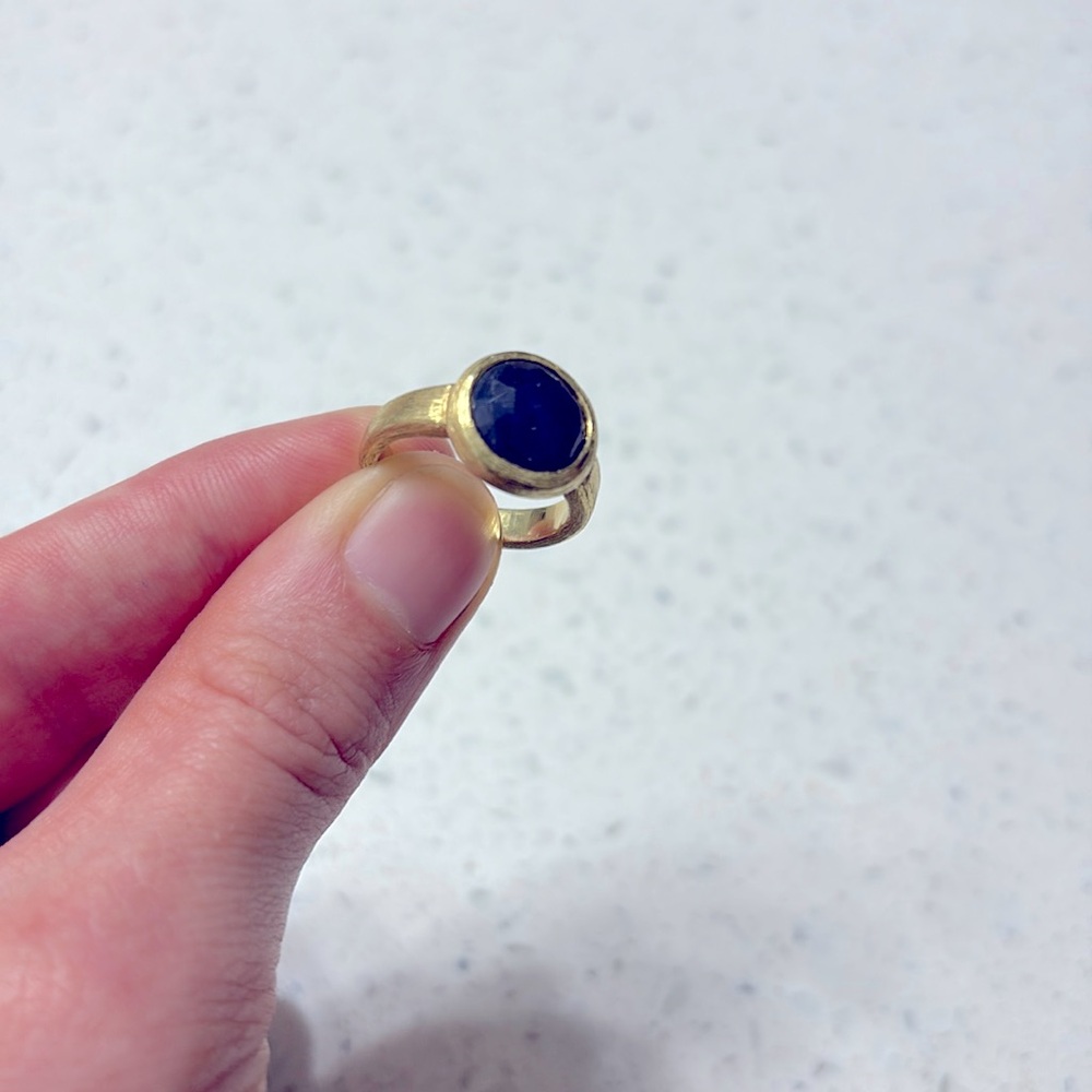 Gold Sapphire Ring